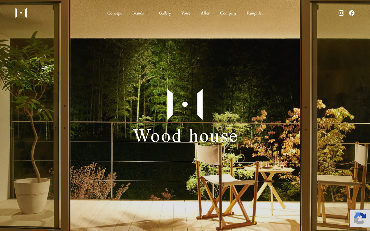 Woodhouse株式会社の公式サイトスクリーンショット